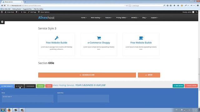How to create section service style 4 [Ainex Host WHMCS WordPress Integration Theme] смотреть онлайн