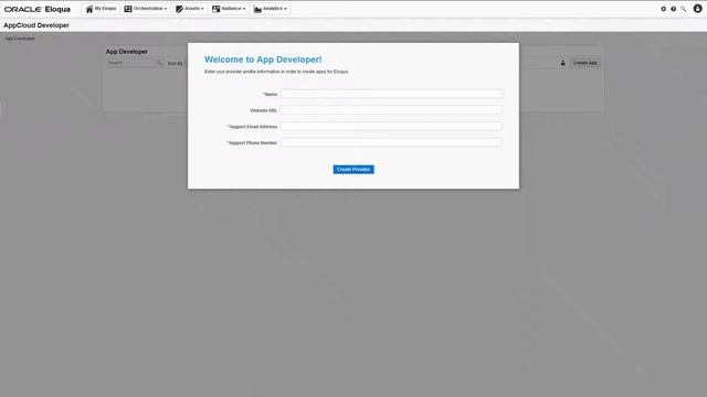 Oracle Eloqua Developer - Creating an App Provider смотреть онлайн