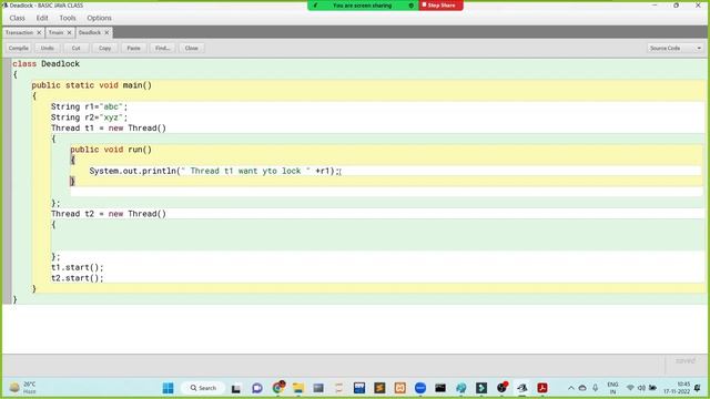 DEADLOCK IN MULTI THREADING WITH PRACTICAL IMPLEMENTATION ON JAVA (BENGALI) смотреть онлайн