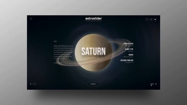Solar System Showcase Slider for Wordpress смотреть онлайн