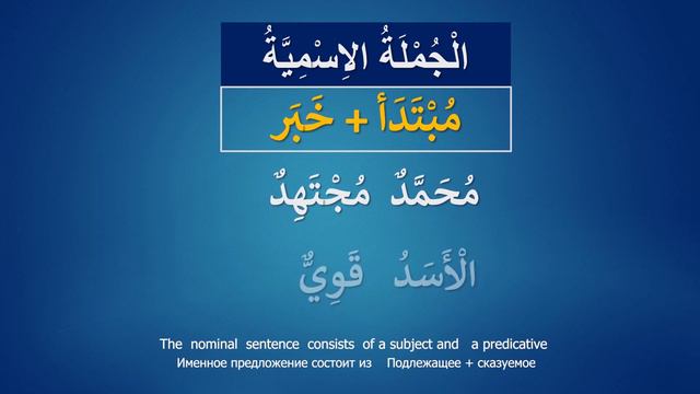 - الجملة العربية - Arabic sentence - Арабское предложение - смотреть онлайн