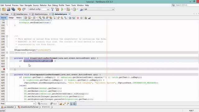 Tutorial Membuat Form Data Obat Java NetBeans & Database MySQL (Part 6/8) смотреть онлайн