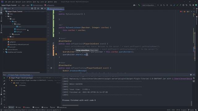 Minecraft Plugin Tutorial - Custom Welcome Message смотреть онлайн