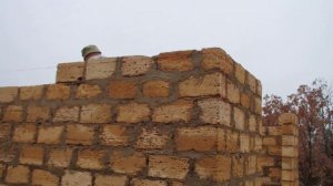 Завершение кладки ракушки.