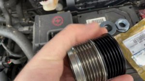 Замена обгонной муфты генератора на обычный шкив