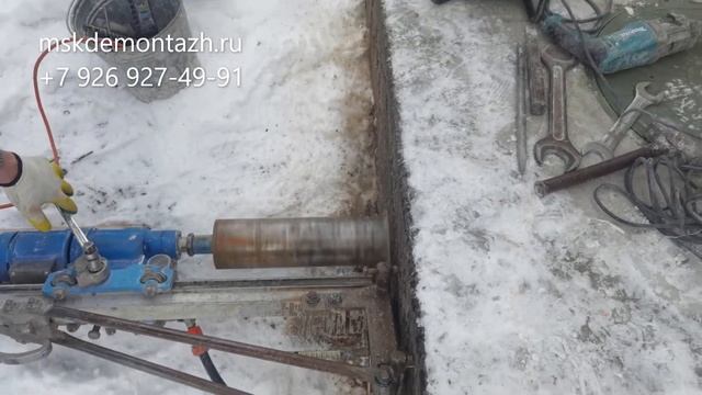 Бурение фундамента под канализацию смотреть онлайн
