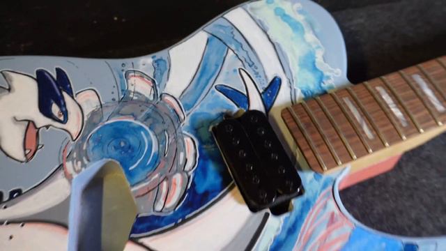 Hand painted Pokémon Fender Telecaster parts guitar смотреть онлайн
