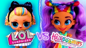 КУКЛЫ ЛОЛ против HAIRDORABLES в салоне красоты. Мультик LOL