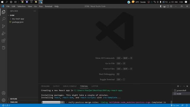 Part-1 | Creating a small component of project React-Router-Dom смотреть онлайн