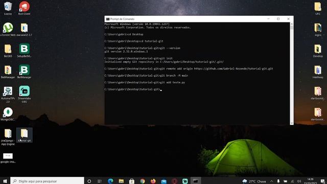 Como criar versionamento com Git/Github no CMD. смотреть онлайн