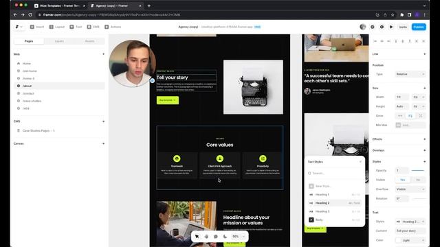 How to make a website for your agency in 35 minutes (with Framer) - Customizing "Agenxy" смотреть онлайн