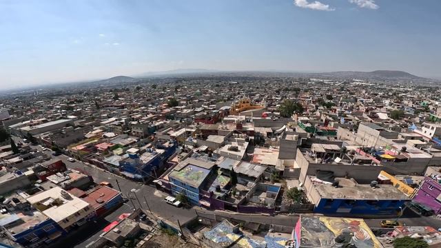 Полет над Мехико Сити. Обзор свысока самого большого города в мире. (Mexico City, Mexico)