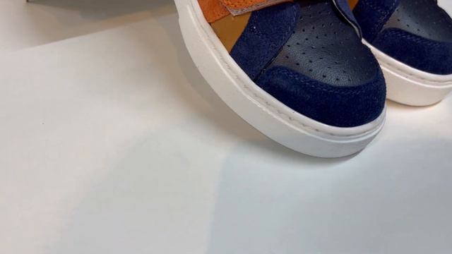 Кроссовки кеды Krasawin, перфорированная кожа, синий цвет смотреть онлайн