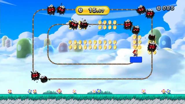 New Super Mario Bros. U - Challenges: Fuzzy Alert! (Wii U) смотреть онлайн