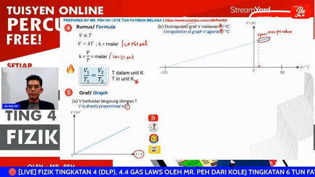 🔴 [LIVE] FIZIK TING 4 (DLP), 4.4 GAS LAW OLEH MR PEH #37 #TUISYENPERCUMA смотреть онлайн