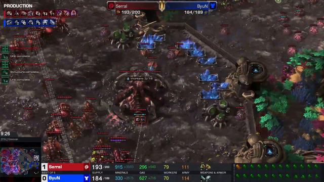 Starcraft II IEM Katowice 2023 Feb11 ByuN(T) v Serral(Z)(1) смотреть онлайн