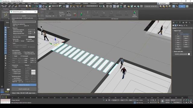 3dsMax Script Dashed Lines Generator смотреть онлайн