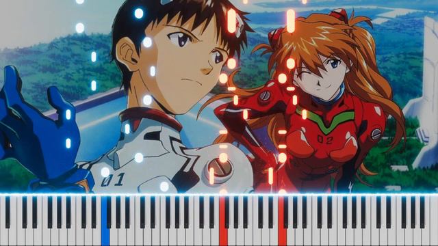 A Cruel Angel's Thesis - Yoko Takahashi (Neon Genesis Evangelion OP) Piano смотреть онлайн