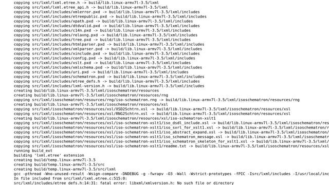 Raspberry Pi: "Could not find function xmlCheckVersion in library libxml2." when installing lxml смотреть онлайн