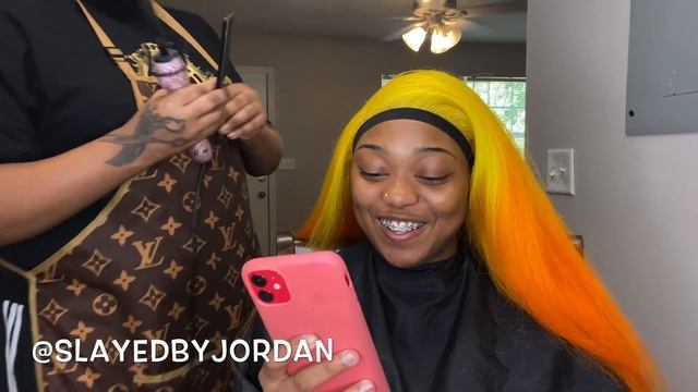 Fire Ombré Hair Color ? | Bob Cut ✂️ | AliGrace Hair | смотреть онлайн