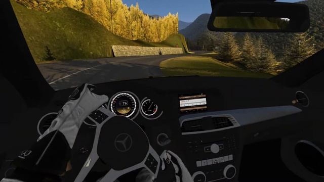 Assetto Corsa (VR) - Mercedes C63 AMG 6.2 Aspirated V8 POV Drive - Sound, Drifts, Accelerations! смотреть онлайн