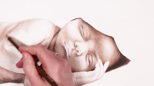 Drawing a COLOURED PENCIL Portrait in JUST 5 STEPS! смотреть онлайн