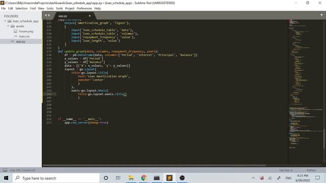 Video 5 - Python Loan Schedule App - Graph Functionality смотреть онлайн