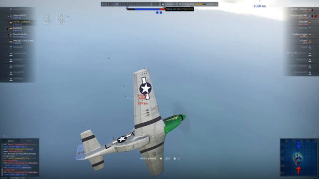 Warthunder P51d-10 6 Kill Match смотреть онлайн