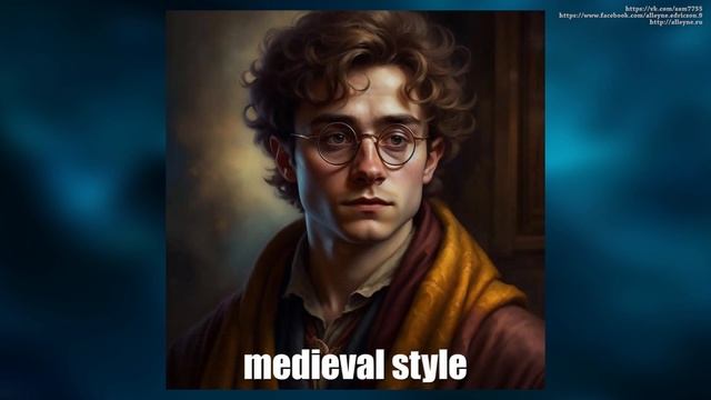 Искусственный интеллект (нейросеть) рисует портрет Гарри Поттера в разных стилях смотреть онлайн