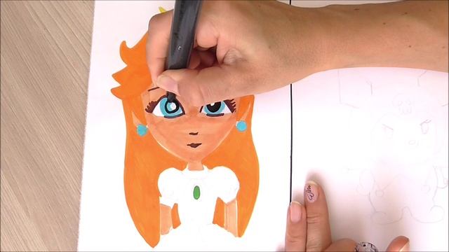 Drawing Princess Peach with Fire Flower смотреть онлайн