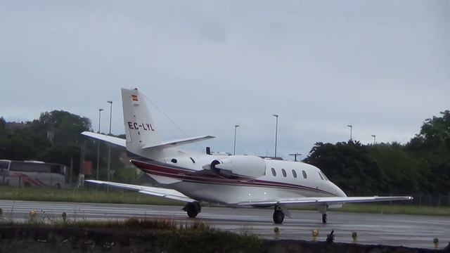Cessna 560XL Citation XLS+ (EC-LYL) Gestair- RW04 Takeoff San Sebastian Airport (EAS/LESO)