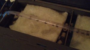 Полноценная работа встроенного фильтра аквариума, JEBO 100L.