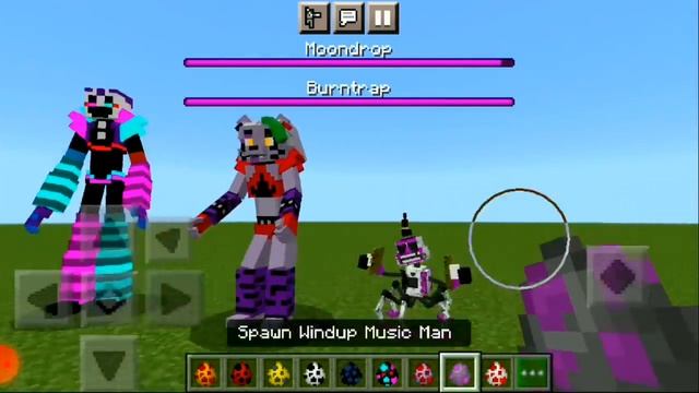 addon fnaf security breach v2 Minecraft pe смотреть онлайн