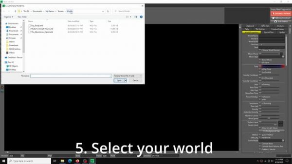 Terraria How to download and use schematic in Tedit