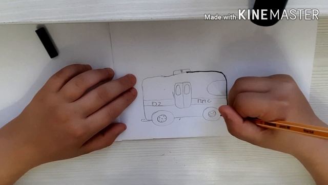 как нарисовать полицейский автобус? легко! смотреть онлайн