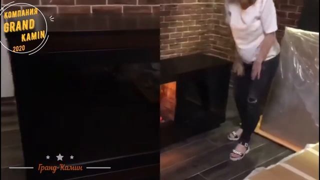 Видео отзыв Очаг «Opti-Myst Juneau» Портал черный на заказ.Купить камин у Гранд Камин смотреть онлайн