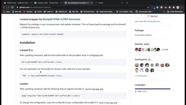 Laravel 8 PDF Download смотреть онлайн