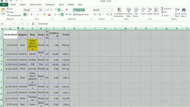Format row height and column width in Excel смотреть онлайн