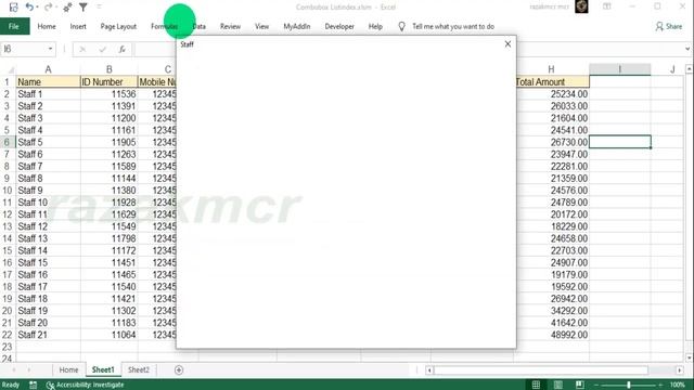 Combobox Use Listindex print salary sheet Excel VBA смотреть онлайн