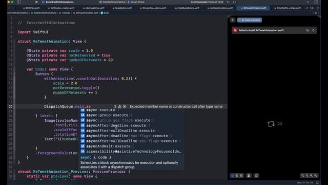 Using Dispatch Queue: How To Reset a SwiftUI Animation to Its Original State смотреть онлайн