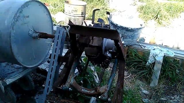 Самодельная бетономешалка из двух редукторов Урала смотреть онлайн