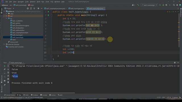 9. Toán tử logic java, Toán tử tiền tố , hậu tố (prefix, postfix) - java tutorial 2023 chi tiết.mp4 смотреть онлайн