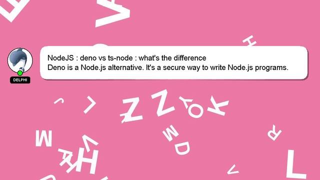 NodeJS : deno vs ts-node : what's the difference смотреть онлайн