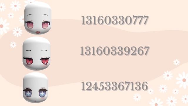 Cute Face codes for Berry Avenue, Brookhaven and Bloxburg #roblox смотреть онлайн