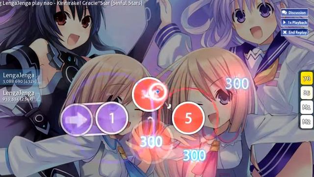 [osu!] nao - Kirihirake! Gracie*Star (LengaJenga) смотреть онлайн