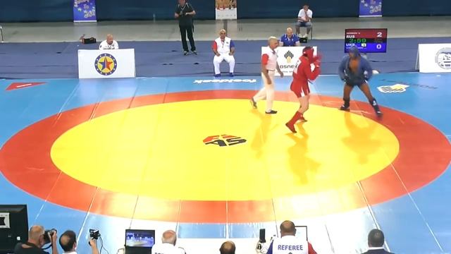 Unbeliveable Comeback! Combat Sambo RUSSIA Ws UKRAINE. European Sambo Championships 2018 In Greece