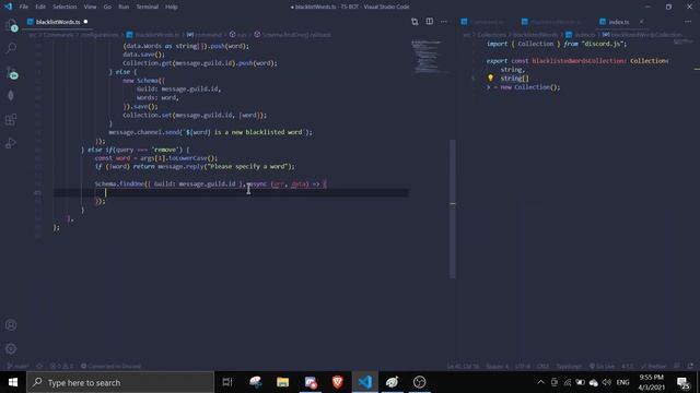 #2 Advanced Blacklisting Words System | discord.js typescript tutorials смотреть онлайн