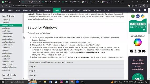 Java Introduction first Hello world code execution смотреть онлайн