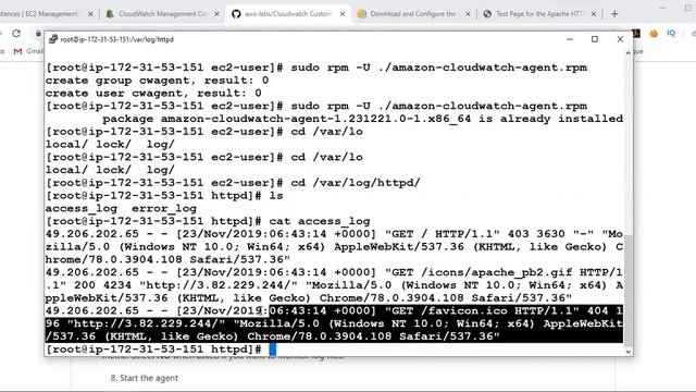 How to Create CloudWatch Custom Metrics and application logs смотреть онлайн