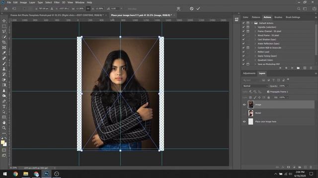 Frame Art Photo Template | The Spectacular Photoshop Actions Bundle | Artixty смотреть онлайн